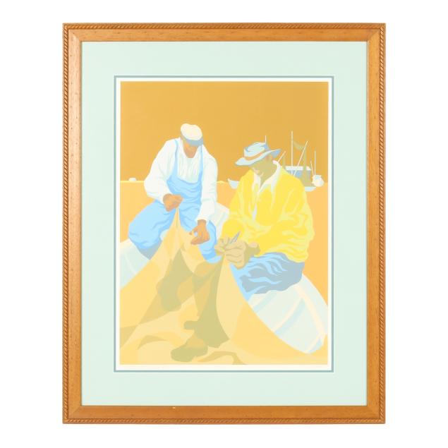 claude-howell-nc-1915-1997-i-noonday-glare-mending-nets-i