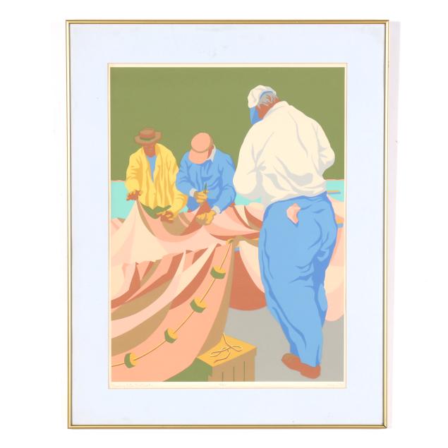claude-howell-nc-1915-1997-i-northeaster-mending-nets-i