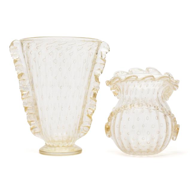 attributed-barovier-toso-two-art-glass-vases