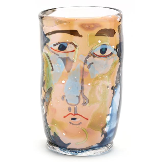 katherine-and-william-bernstein-nc-glass-portrait-vase