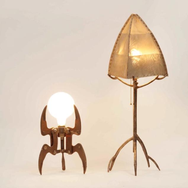 tom-chenoweth-american-20th-21st-century-two-industrial-steel-table-lamps