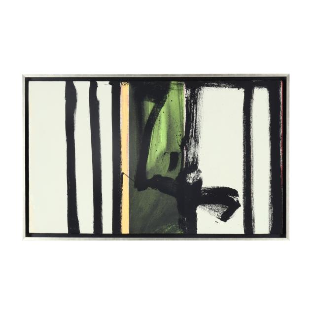 j-m-henry-american-b-1959-untitled-black-and-green-abstract