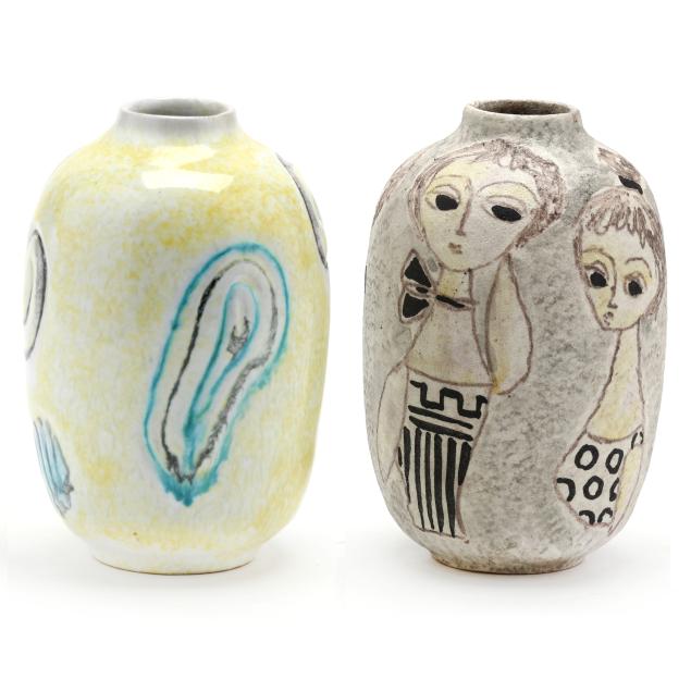 marcello-fantoni-italian-1915-2011-two-mid-century-ceramic-bud-vases