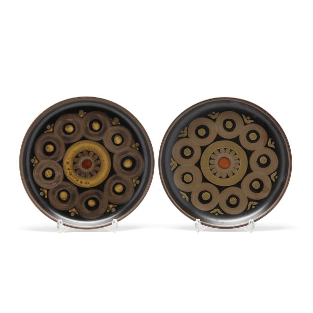 pair-of-mid-century-denby-langley-i-samarkand-brown-i-dinner-plates